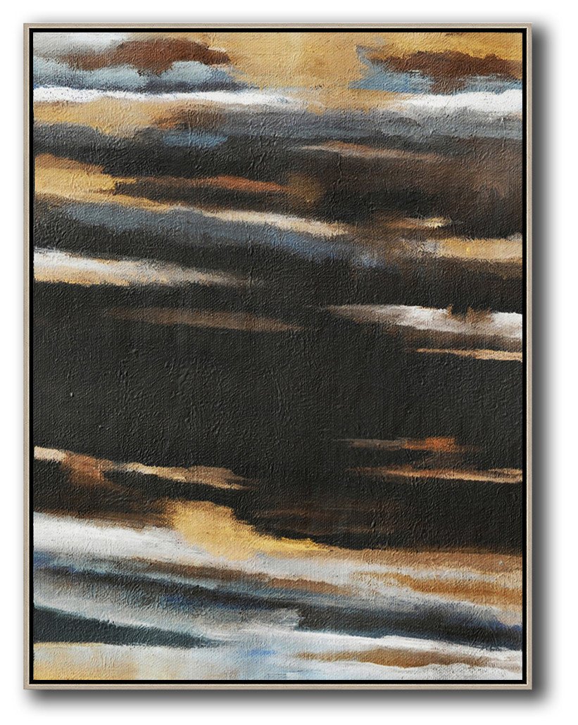 Vertical Abstract Landscape Art #DH11B - Click Image to Close